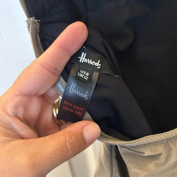 Harrods of London one piece metalic  bathing suit sz 8 - Picture 3 of 3